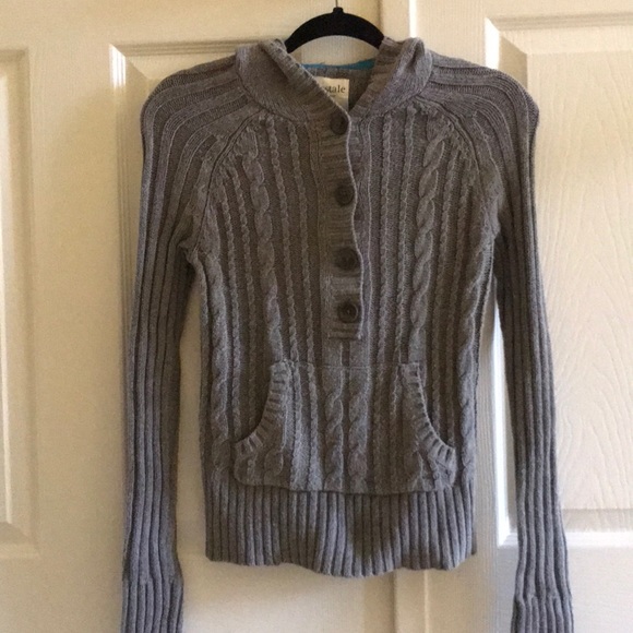 Aeropostale Sweaters - Grey Knit Y2K Sweater